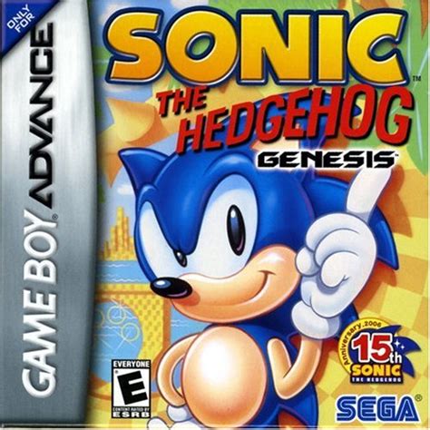 Sonic The Hedgehog Genesis Gba 15th Anniversary Sonic 06s