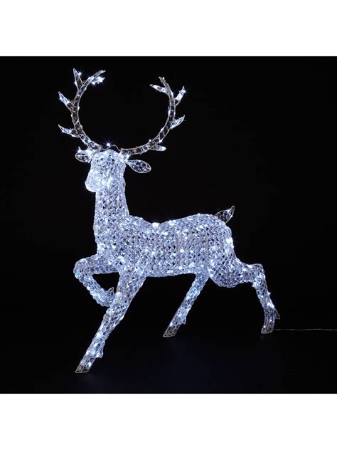 John Lewis Crystal Reindeer 300 Led Indoor Outdoor Christmas Light At