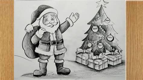 How To Draw Santa Caus Step By Stepchristmas Drawing Very Easy For