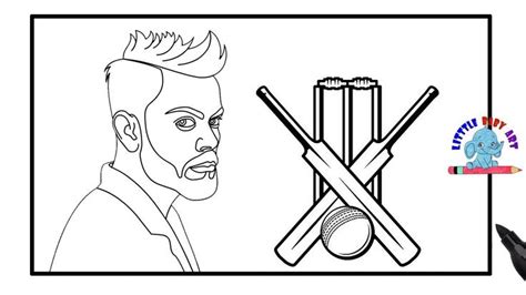 Virat Kohli Drawing And Coloring Cricket Coloring Pages World Cup