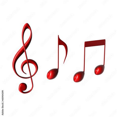 Muziek Noten En G Sleutel Stock Illustration Adobe Stock