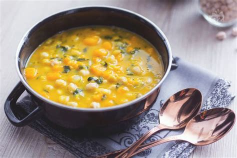 Chickpea And Pumpkin Soup Italian Recipes By Giallozafferano