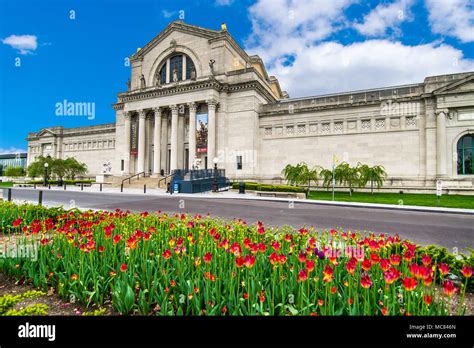 Saint Louis Art Museum In Spring Stock Photo Alamy