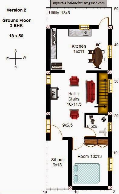 The plans are often of clothing items that will be sent to the. My Little Indian Villa: #31#R24 3BHK in 18x50 (North ...