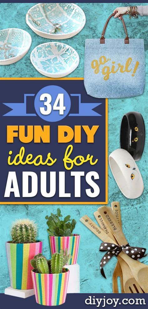 Fun DIY Ideas for Adults - Easy Crafts and Gift Ideas , Cool Projects