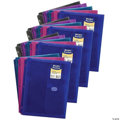 C Line Binder Pocket Side Loading Assorted Pack Of 18 Oriental Trading