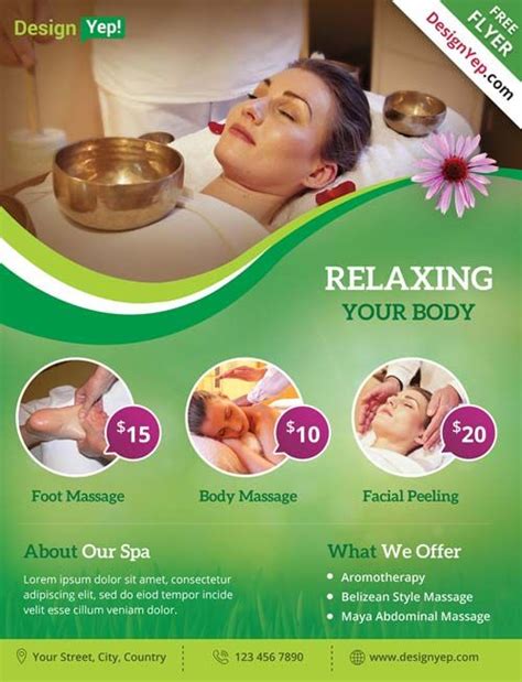 Pin On Spa Flyer