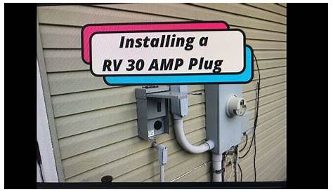 Installing a RV 30 Amp plug to your home - YouTube