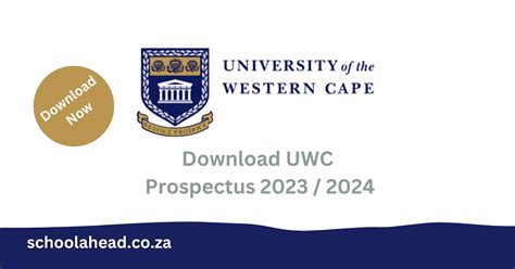 University Of Western Cape Uwc Prospectus Pdf Download Schoolahead