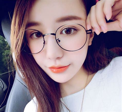 Korean Round Glasses In Black Rounded Glasses Women Hipster Glasses Trendy Glasses