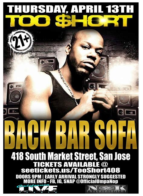 Too Short Live In San Jose Tickets 041317