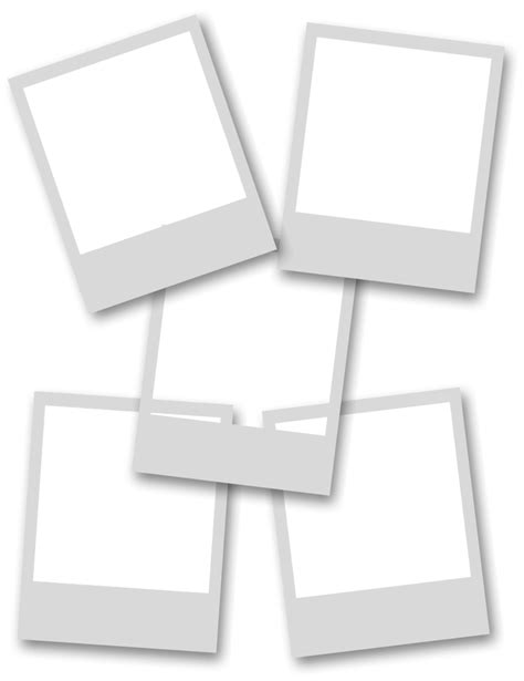 5 Frame Collage Template Png