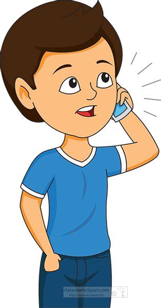 Talking On The Phone Clipart