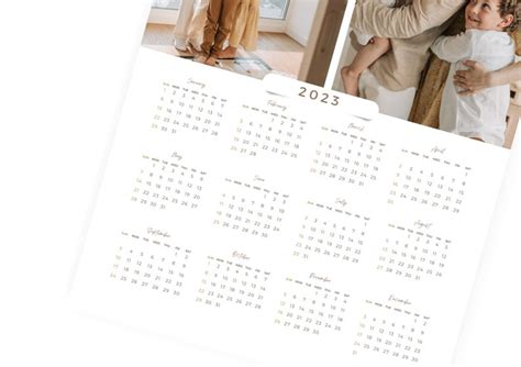 2023 Calendar Canva A4 Size Template 100 Editable Etsy Israel