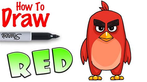 How To Draw Red From Angry Birds 2 Movie Youtube
