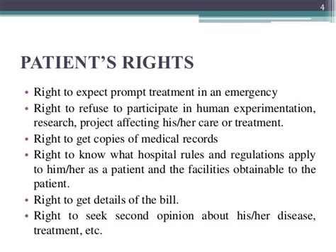 Rights Of The Patient