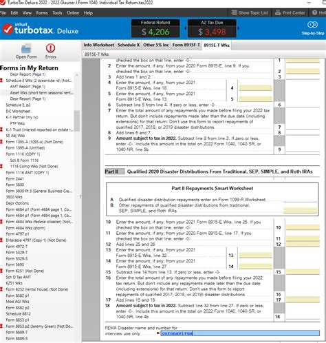 Form 8915 Turbotax 2023 Printable Forms Free Online