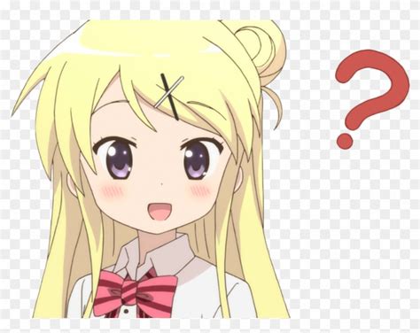 963 X 720 13 Question Mark Anime Girl  Clipart 436865 Pikpng