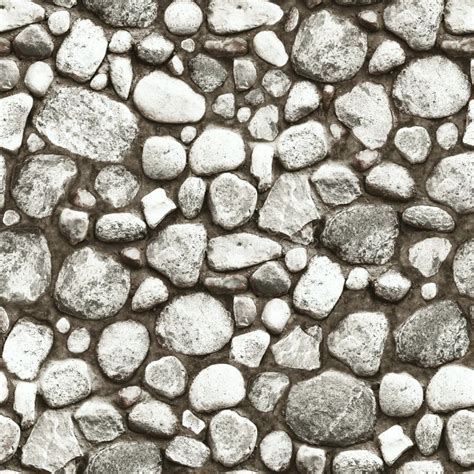 Seamless Texture Of Pebble Stones Classic Style Stones Or Gravel For