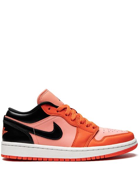 Jordan Jordan 1 Low Orange Black Sneakers Farfetch