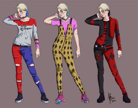 Artstation Harley Quinn Gender Bend Outfits