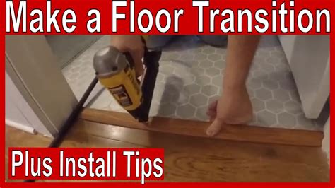 How To Make And Install A Floor Transition Youtube