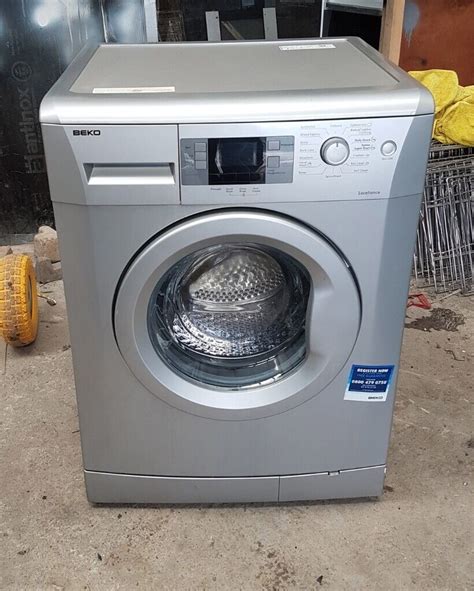 6 Months Warranty Silver Beko 8kg A Rated Washing Machine Free