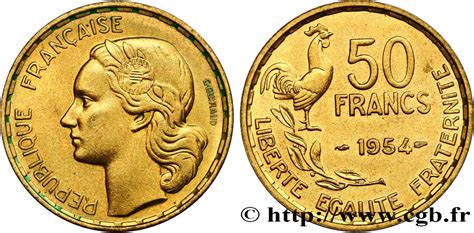 Valeur Actuelle D Une Piece De 50 Francs En Argent - 50 francs Guiraud 1954 F.425/12 fmd_483066 Modernes