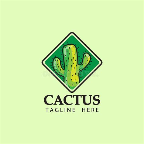Cactus Logo Template Design Vector Stock Vector Illustration Of
