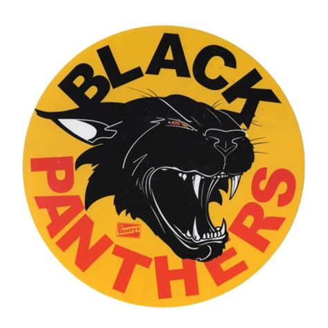 Black Panthers Sticker Circle 4