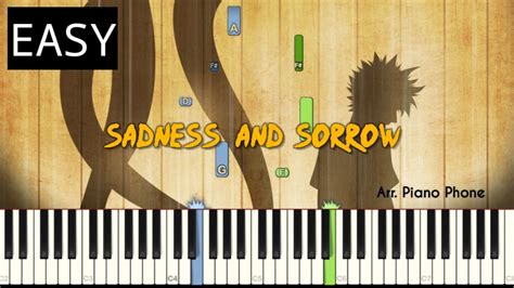 Sadness And Sorrow Naruto Easy Piano Tutorial How To Play