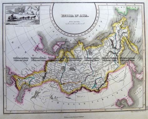 Antique Map 5 257 Russia In Asia By Thomson C1820 Brighton Antique