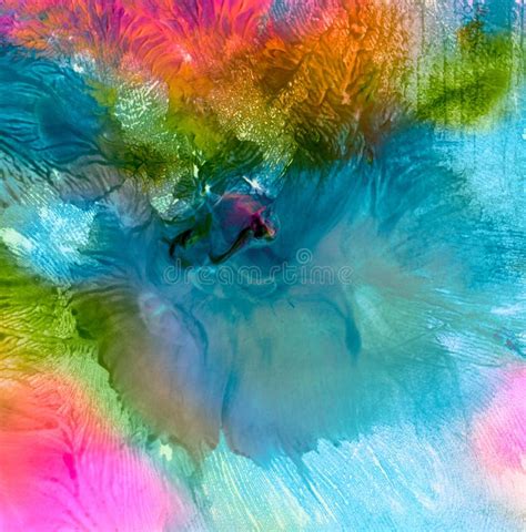 Abstract Acrylic Watercolor Painted Background Stock Illustration