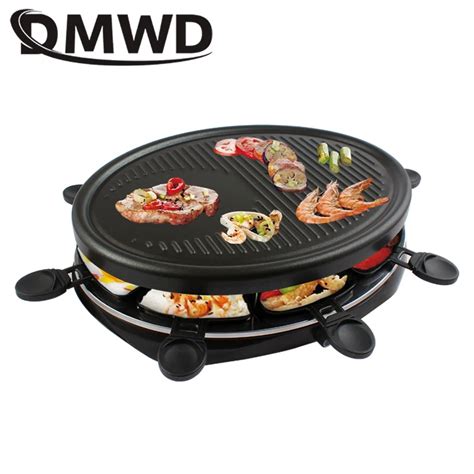 Buy Dmwd Double Layers Smokeless Raclette Grilldle Baking Oven Electric