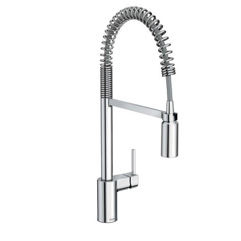 Moen 87024msrs kitchen faucet surpasses durability standards to withstand the toughest. MOEN Align Single-Handle Pull-Down Sprayer Kitchen Faucet ...
