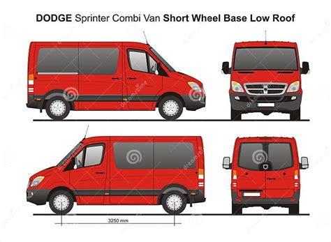 Dodge Sprinter Swb Low Roof Combi Van 2010 Editorial Photography