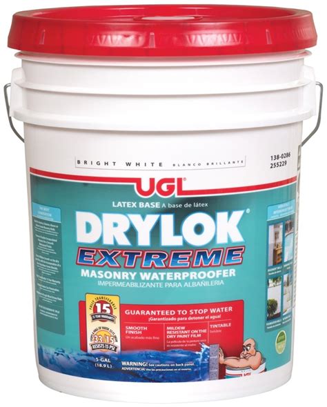 Drylok 28615 Extreme Masonry Waterproofing Paint 5 Gal 75 100 Sq Ft