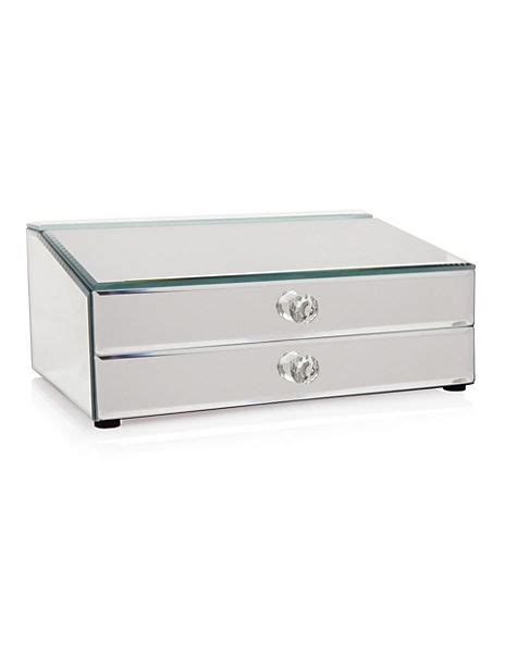 Crystal Burea Mirrored Jewellery Box Mands Collection Mands