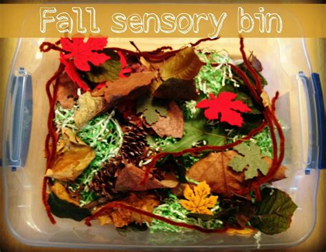 With A Faithful Heart Fall Themed Sensory Bin Ideas For Toddlers And