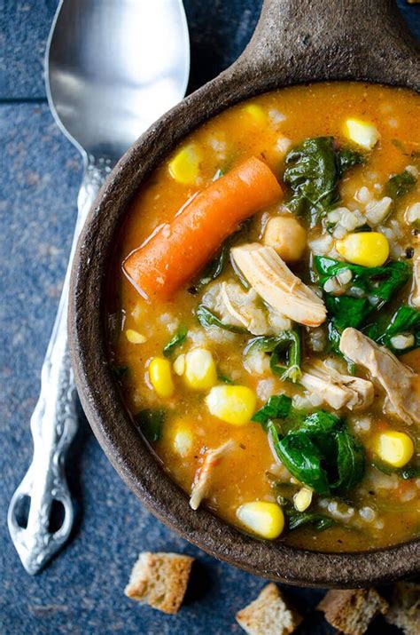 Toss in the chopped herbs and serve the soup with lemon wedges. Tomato Chicken Rice Soup | Recipe | Healthy recipes ...