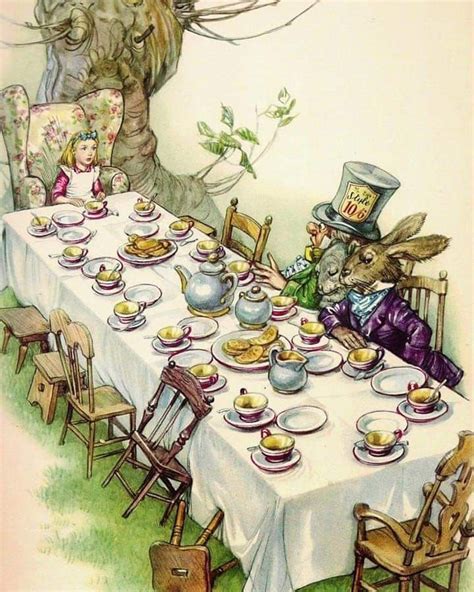 Alice In Wonderland On Instagram “🎩☕mad Hatter S Tea Party☕🎩 Credit Libico Il Paese Delle