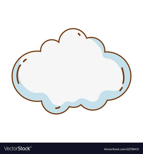 Cloud Cute Cartoon Royalty Free Vector Image VectorStock