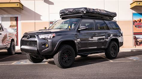 Gray 4runner With Roof Top Tent