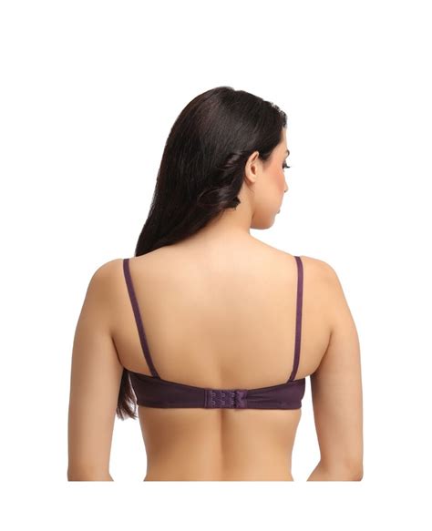 Clovia Underwired Padded Push Up Demi Cup T Shirt Bra With Detachable Straps Br0726p15