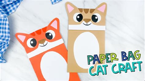 Paper Bag Cat Craft Youtube