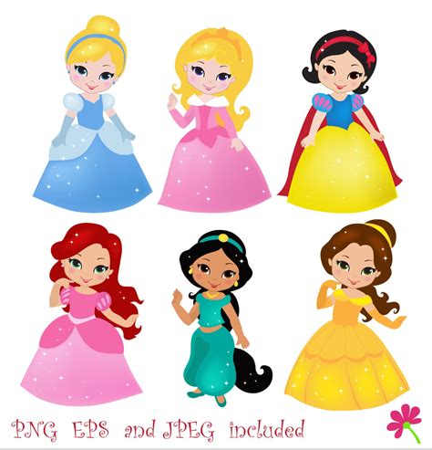 Get creative with these cool disney fonts and make invitations, party labels, stickers, scrapbooking. disney princess clipart black and white | Digital clip art ...