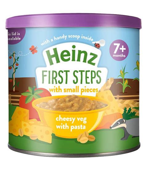 Broccoli is definitely one of the best first food choices for your baby. Heinz Baby Food First Steps Cheesy Vegetable with Pasta ...