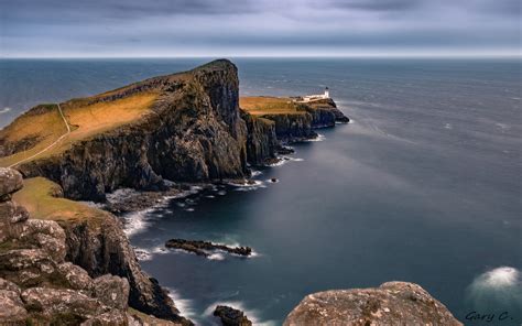 Neist Point Lighthouse On The Isle Of Skye In Scotland Hd Wallpapers