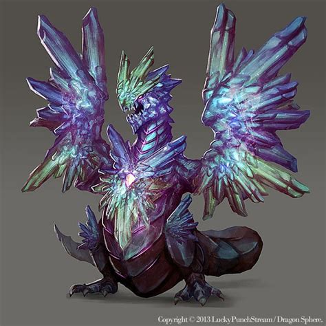 Crystal Dragon Advanced Lvl03 By Nekomancerz Dragon Artwork Dragon