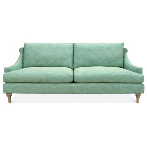 Airy yet edgy, our ether curved sofa is upholstered in heavenly bergamo azure velvet and perched on polished brass stiletto legs.more than a pretty seat, it's also delightfully comfortable and elegantly. Jonathan Adler Kensington Sofa | Sofa, Modern sofa, Sofa ...